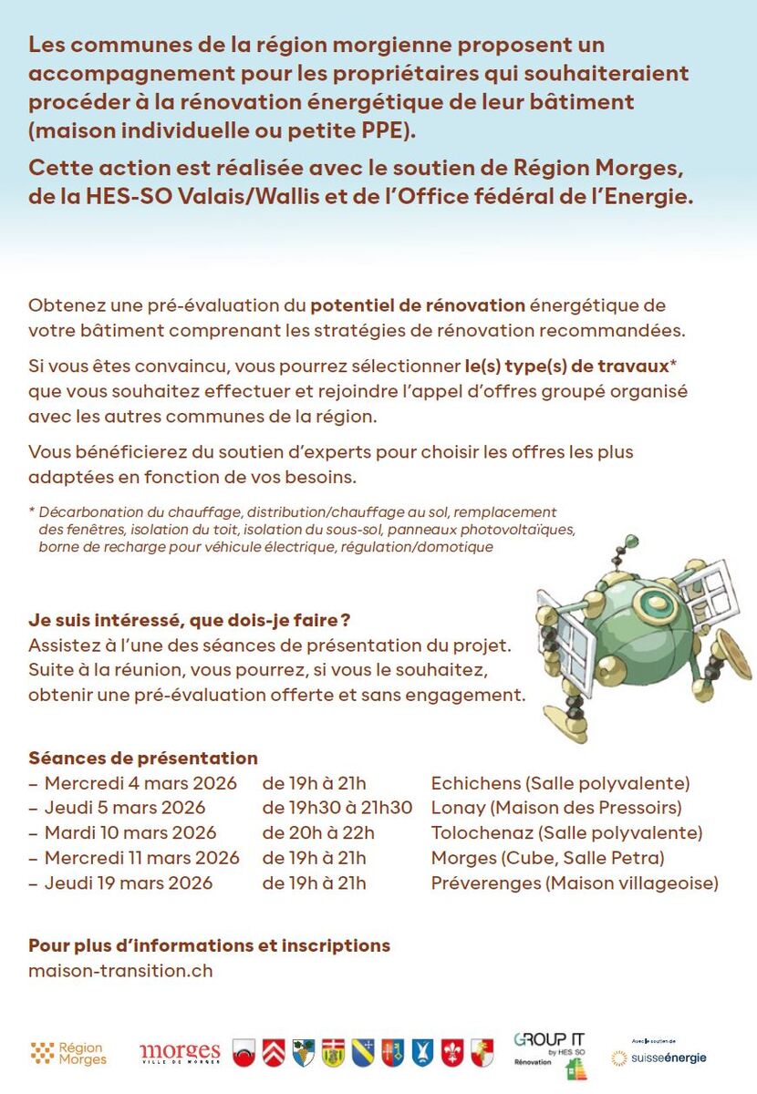 Ma maison en transition date